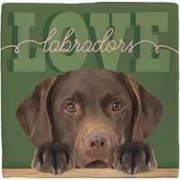 Plenty Gifts Deco Tile Labrador Love