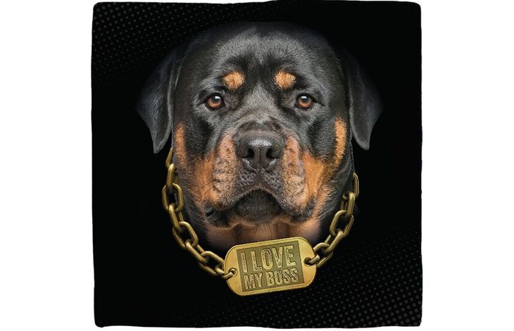 Plenty Gifts Deco Tile Rottweiler Love my Boss