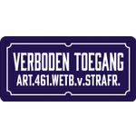 Bord blik HL Verboden Toegang