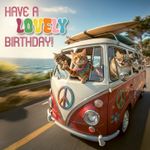 Kaart A Lovely Birthday Bus
