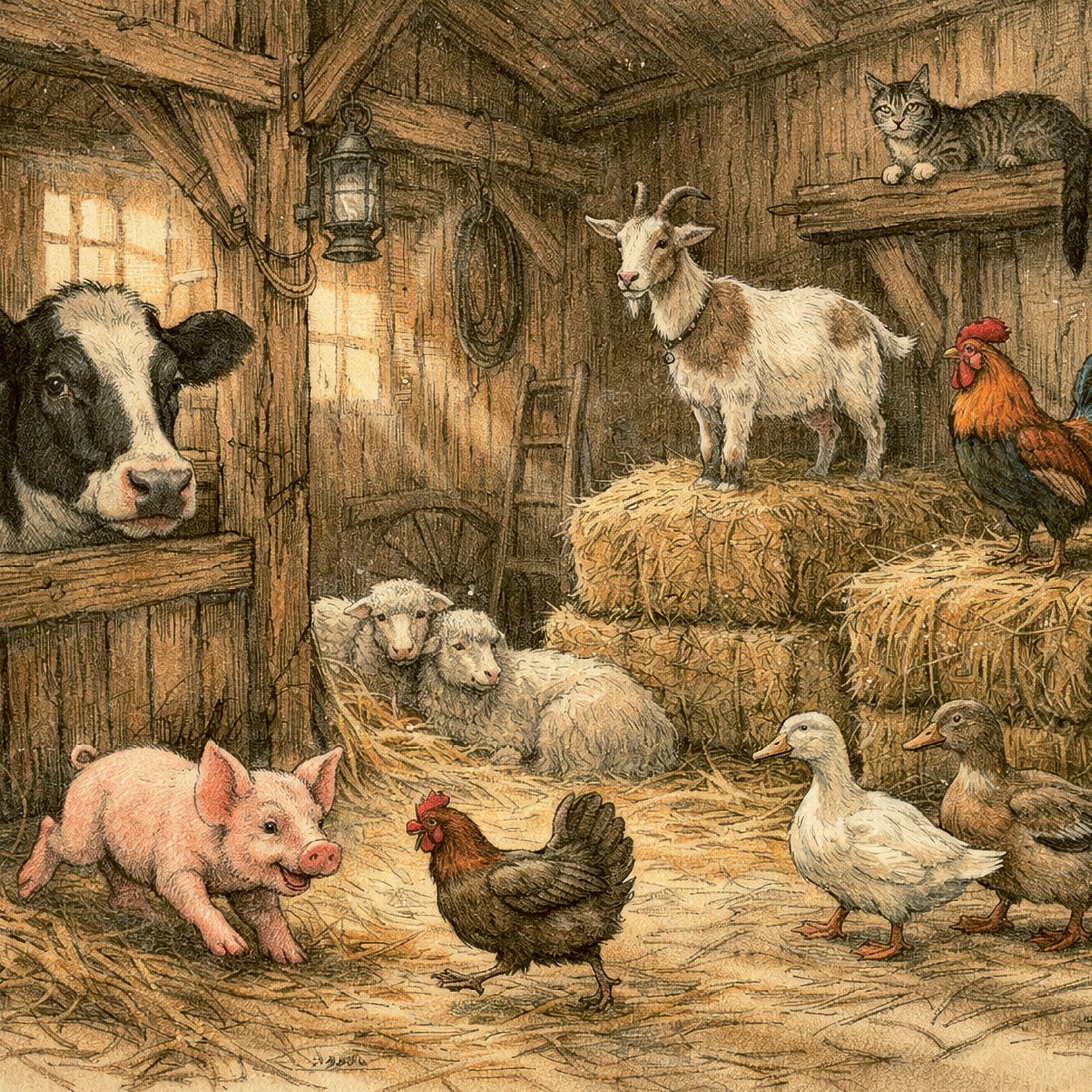 Plenty Gifts Kaart CS Barn Animals