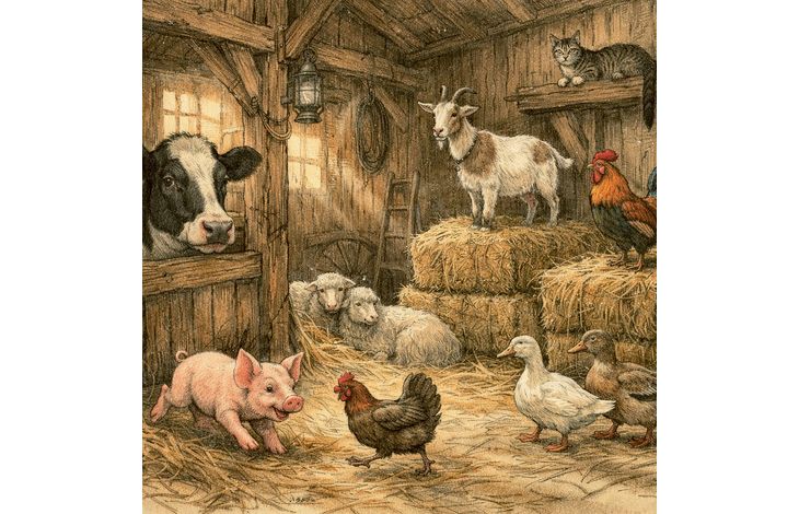 Plenty Gifts Kaart CS Barn Animals