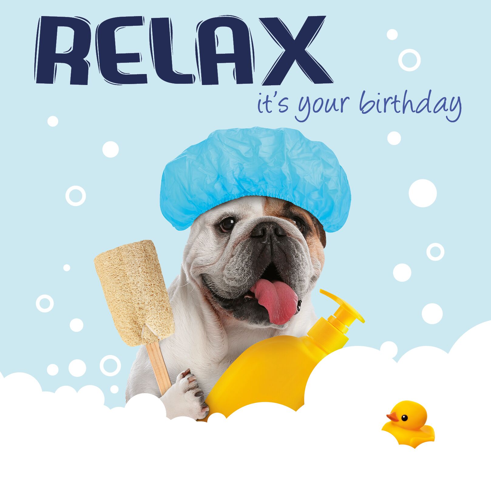 Plenty Gifts Kaart Relax Bulldog