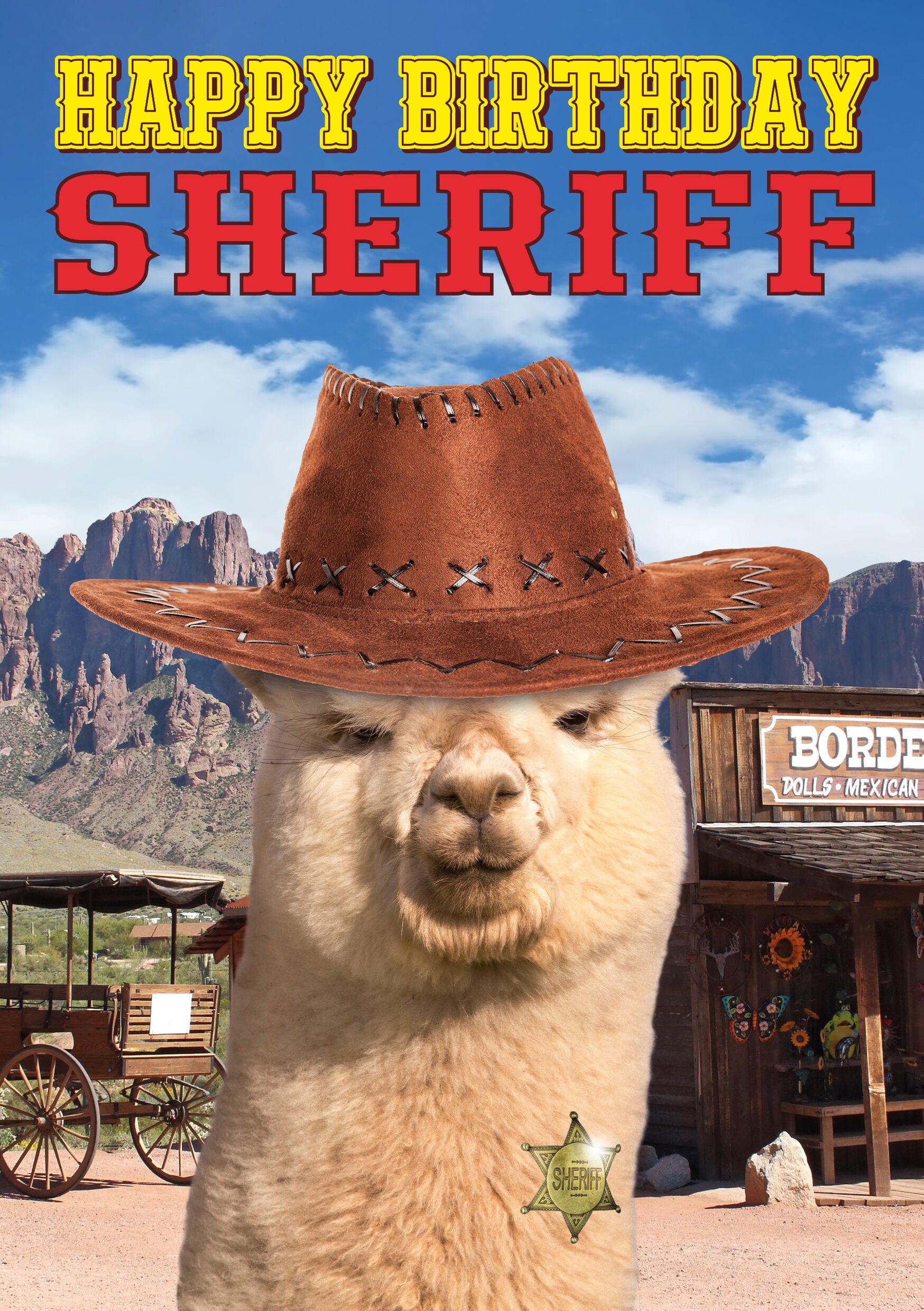 Plenty Gifts Kaart A5 Birthday Sheriff (v)