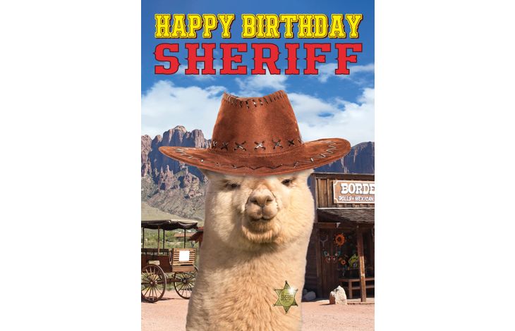 Plenty Gifts Kaart A5 Birthday Sheriff (v)