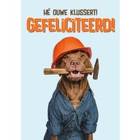 Plenty Gifts Kaart A5 Klussert Gefeliciteerd (v)