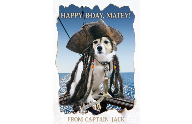 Plenty Gifts Kaart A5 Happy B-day Captain Jack (v)