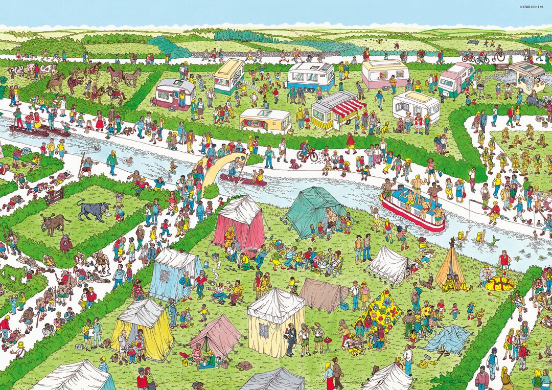 Plenty Gifts Puzzel Where's Wally Campsite 1000