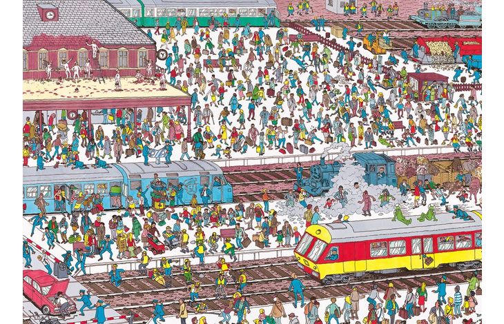 Plenty Gifts Puzzel Where's Wally Railway Station 1000
