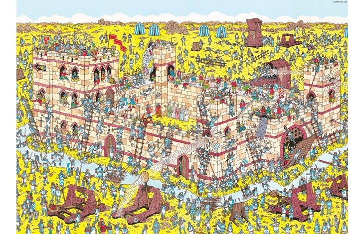 Plenty Gifts Puzzel Where's Wally Knight Attack 1000