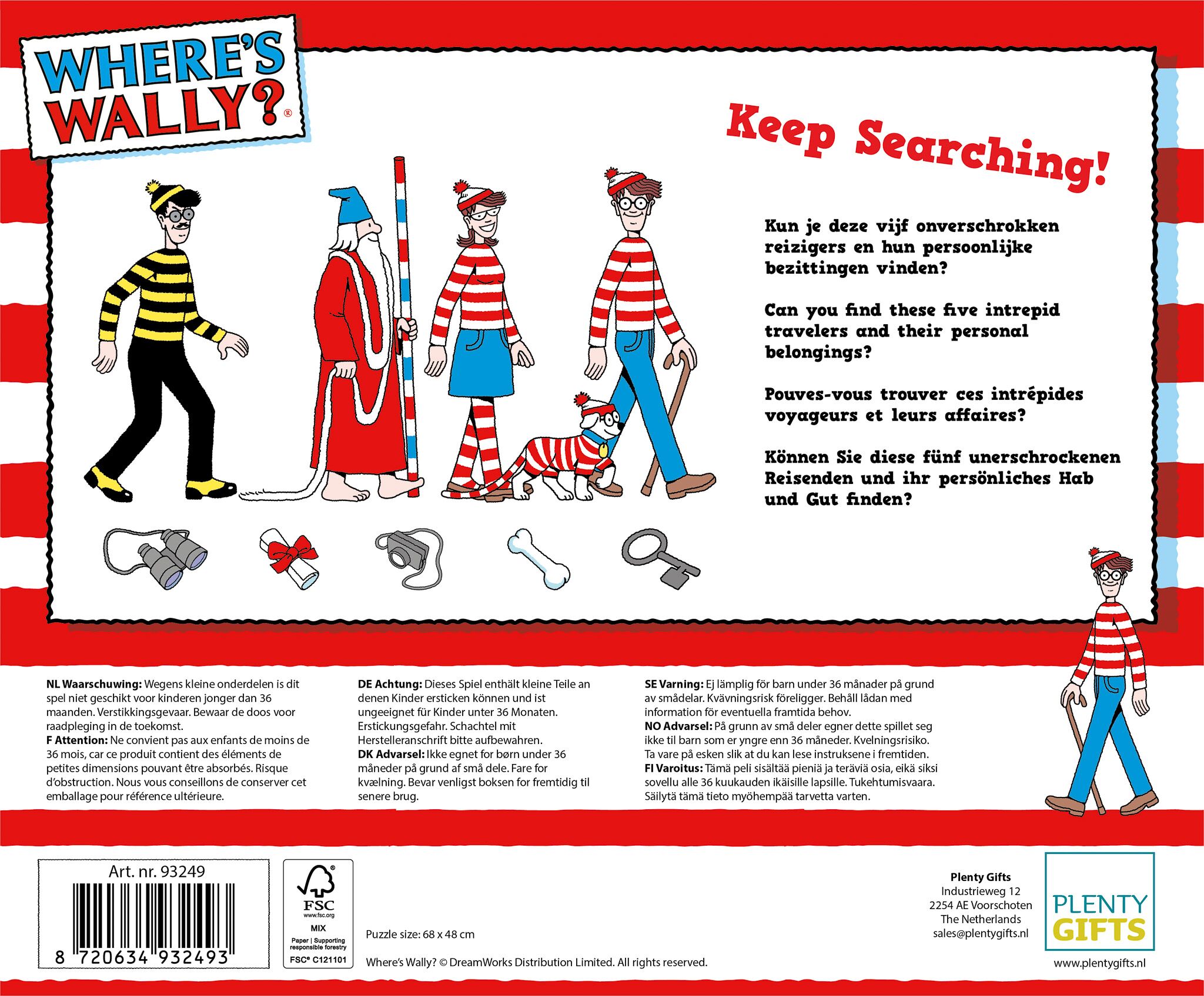 Plenty Gifts Puzzel Where's Wally Knight Attack 1000