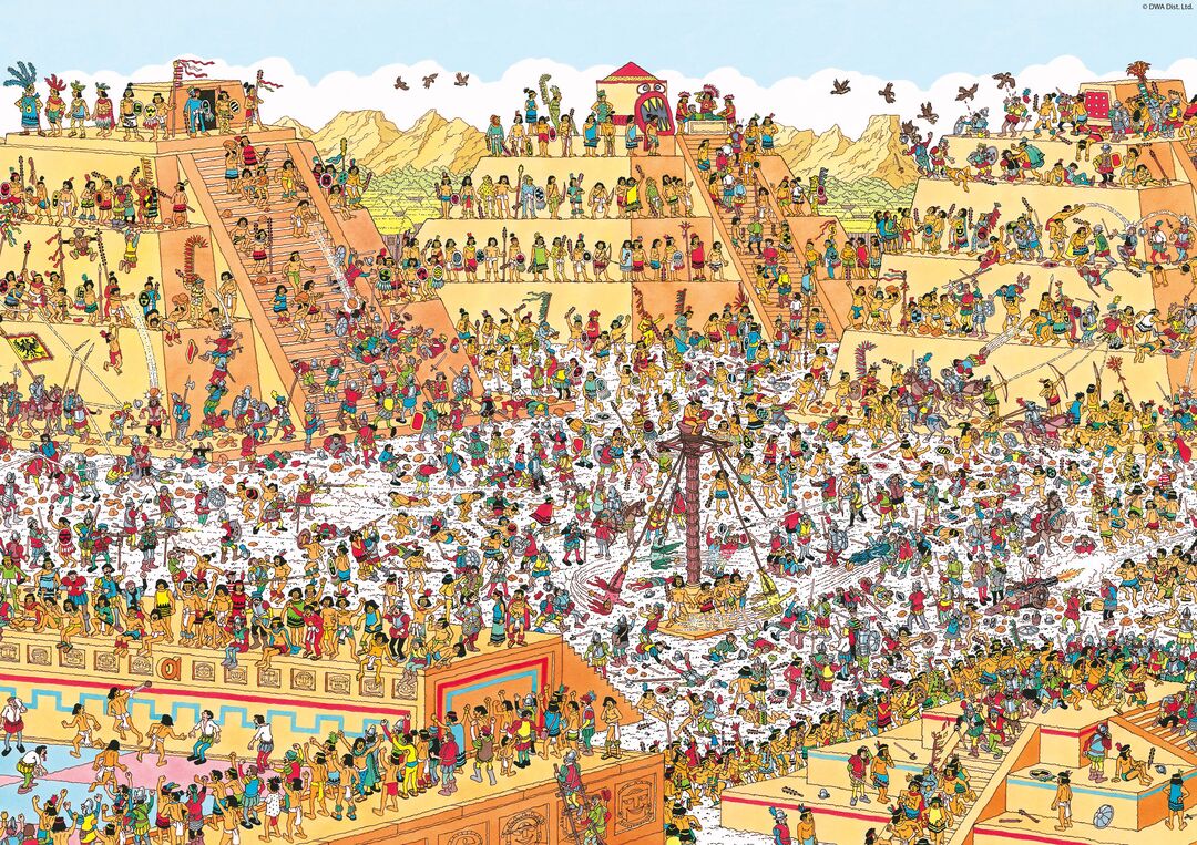 Plenty Gifts Puzzel Where's Wally Aztecs 1000