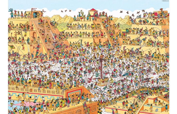 Plenty Gifts Puzzel Where's Wally Aztecs 1000