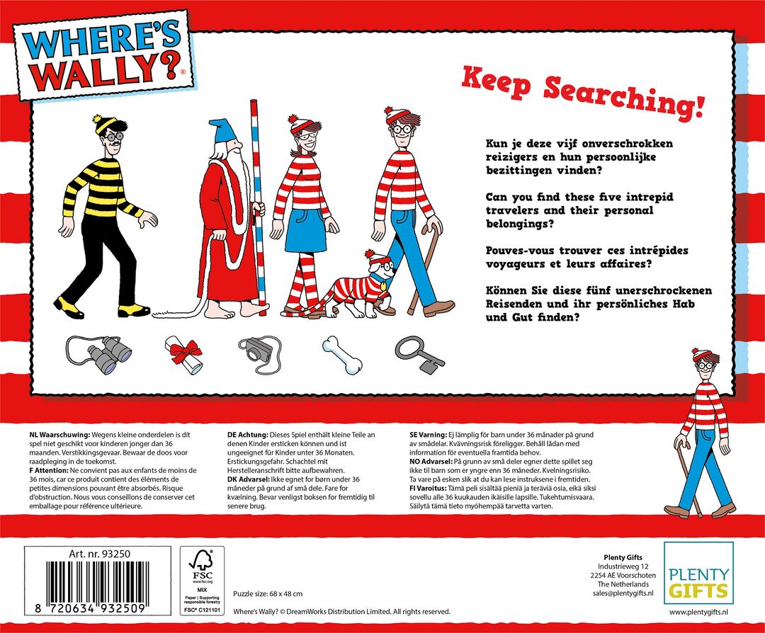 Plenty Gifts Puzzel Where's Wally Aztecs 1000