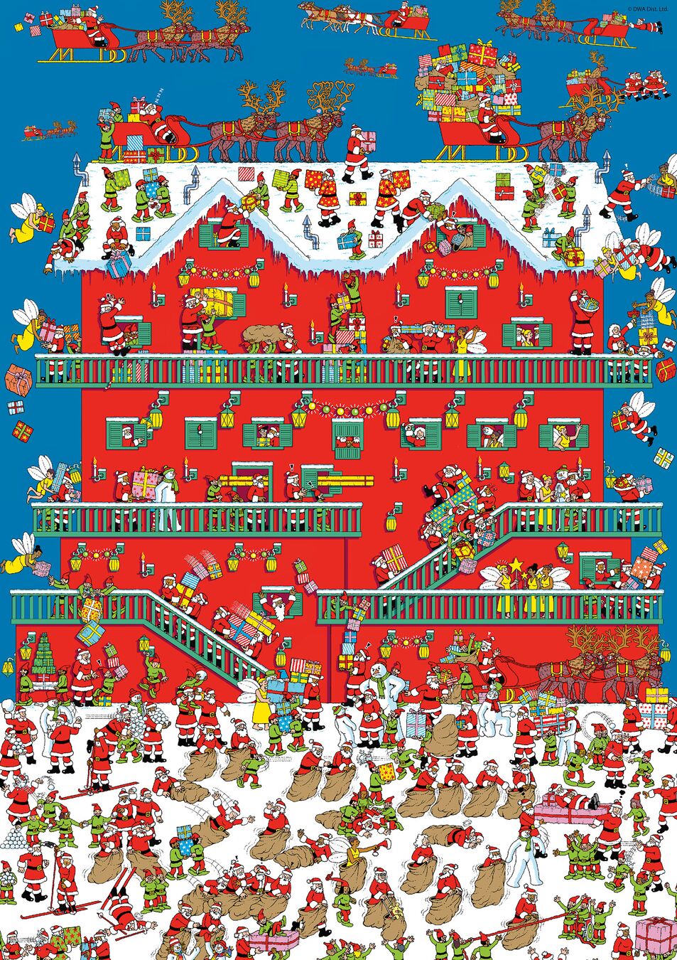 Jumbo Puzzel Xms Where's Wally Santas Warehouse