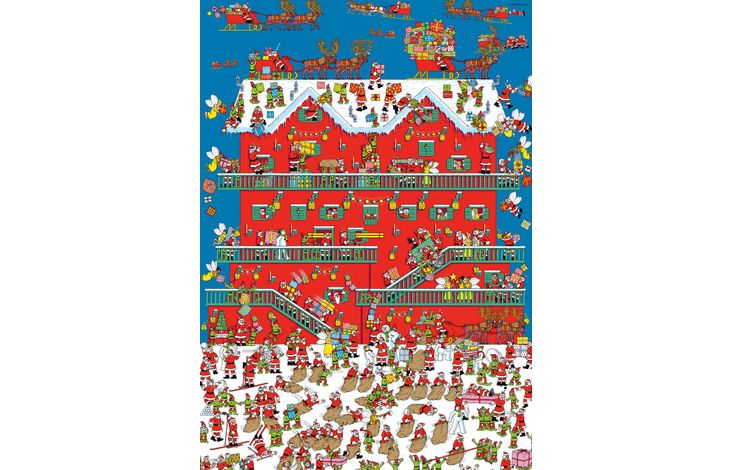 Jumbo Puzzel Xms Where's Wally Santas Warehouse
