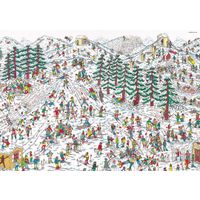 Jumbo Puzzel Xms Where's Wally Ski Slopes