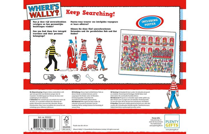 Plenty Gifts Puzzel Where's Wally Having A Ball 1000