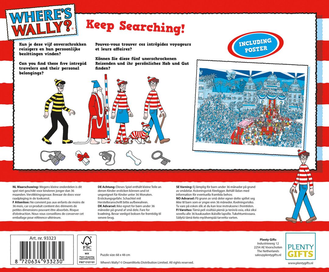Plenty Gifts Puzzel Where's Wally When The Stars Come Out 1000