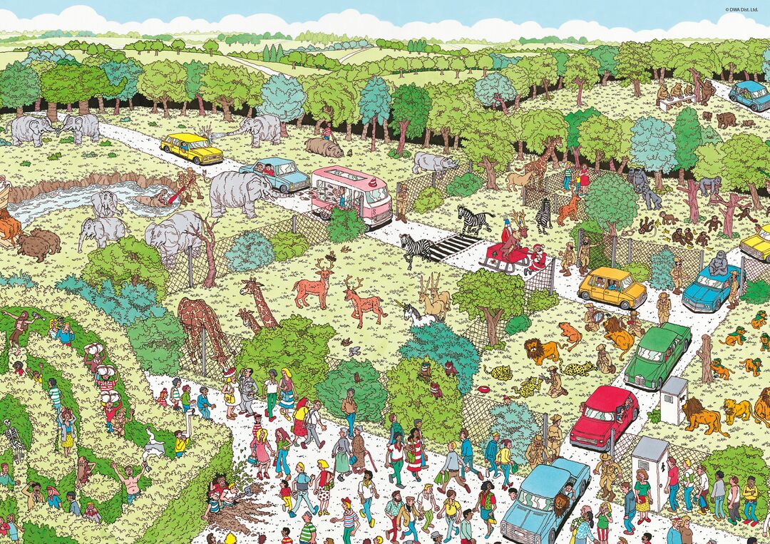 Plenty Gifts Puzzel Where's Wally Safari Park 1000