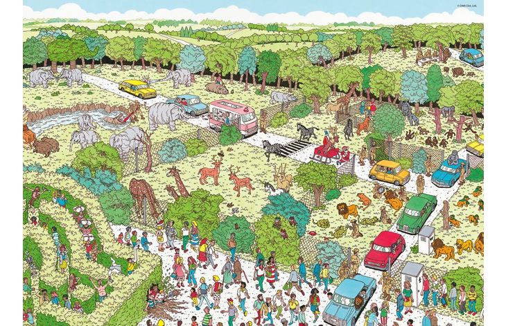 Plenty Gifts Puzzel Where's Wally Safari Park 1000