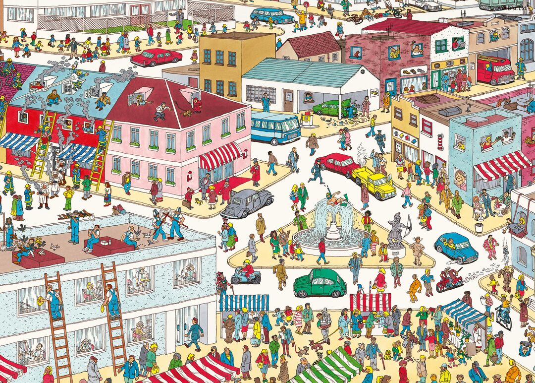 Plenty Gifts Puzzel Where's Wally 3 in 1