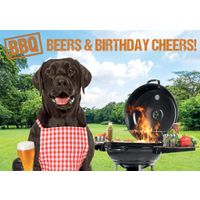 Plenty Gifts Kaart A5 BBQ Birthday Labrador (h)