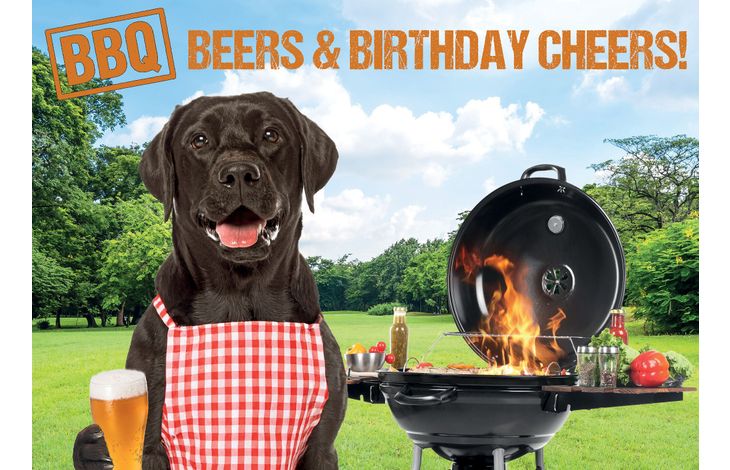 Plenty Gifts Kaart A5 BBQ Birthday Labrador (h)