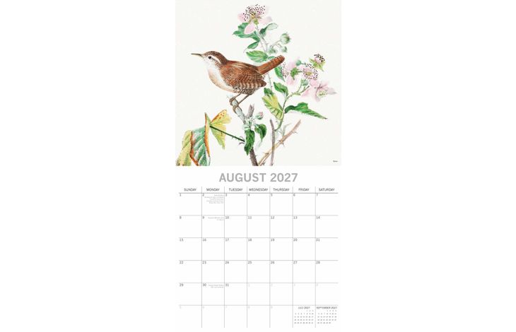 The Gifted Stationery Kalender 27 Garden Birds gtd