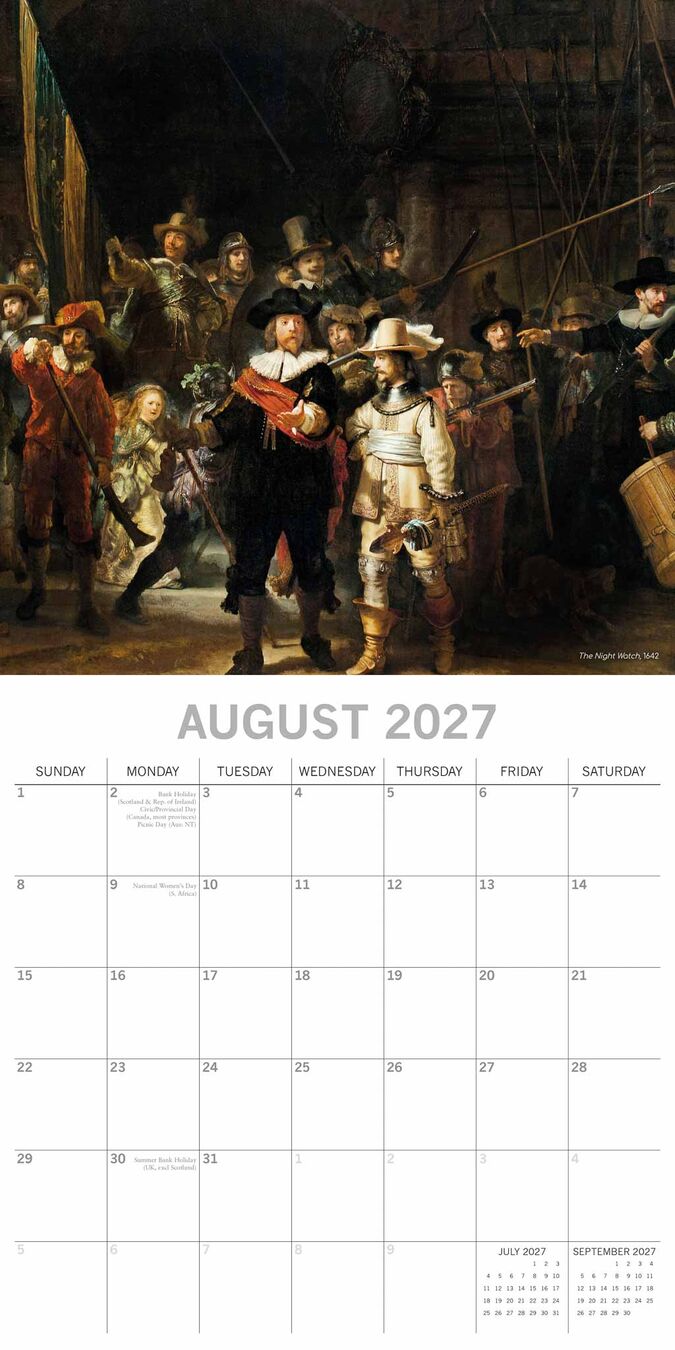 The Gifted Stationery Kalender 27 Rembrandt gtd