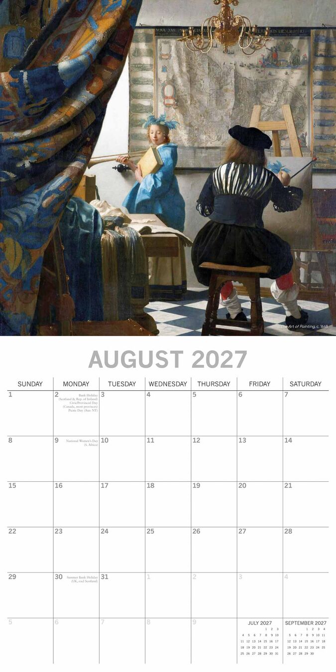 The Gifted Stationery Kalender 27 Vermeer gtd