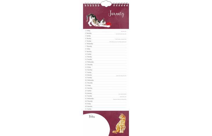 The Gifted Stationery Sl Kalender 27 Cat Lovers gtd