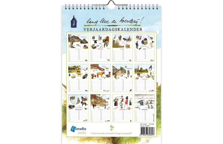 Comello Verjaardagskalender Poortvliet Boerderij
