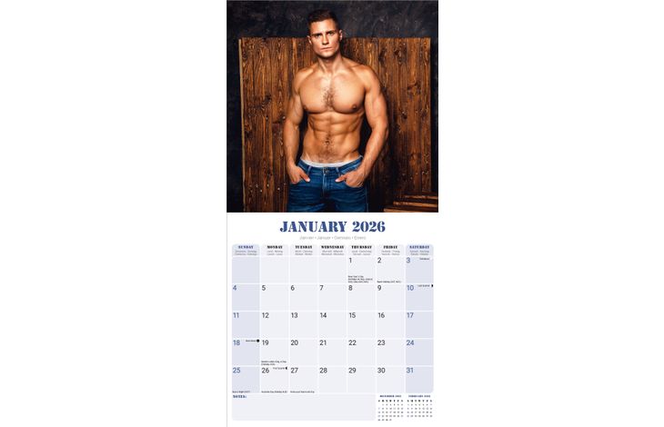 Avonside Kalender 26 Guys as