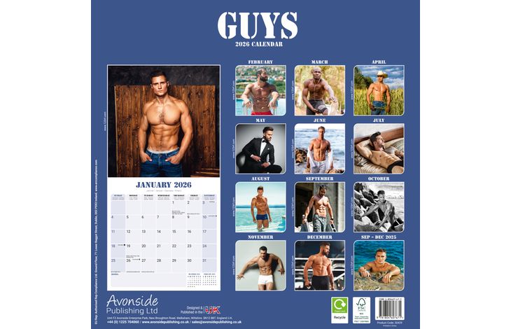 Avonside Kalender 26 Guys as