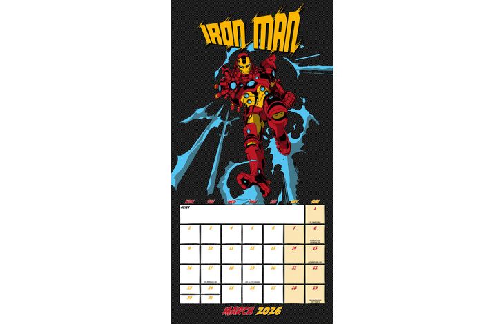 Danilo Kalender 26 Marvel Comics dnl