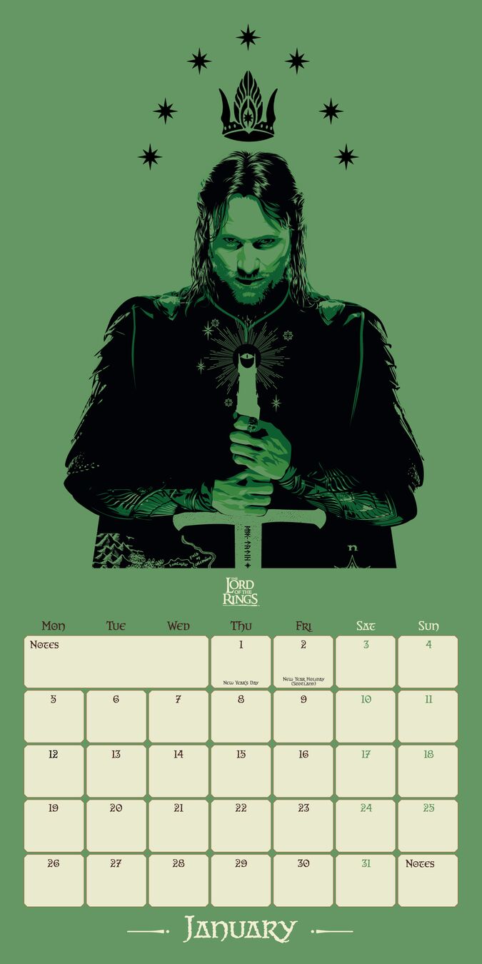 Danilo Kalender 26 Lord Of The Rings dnl