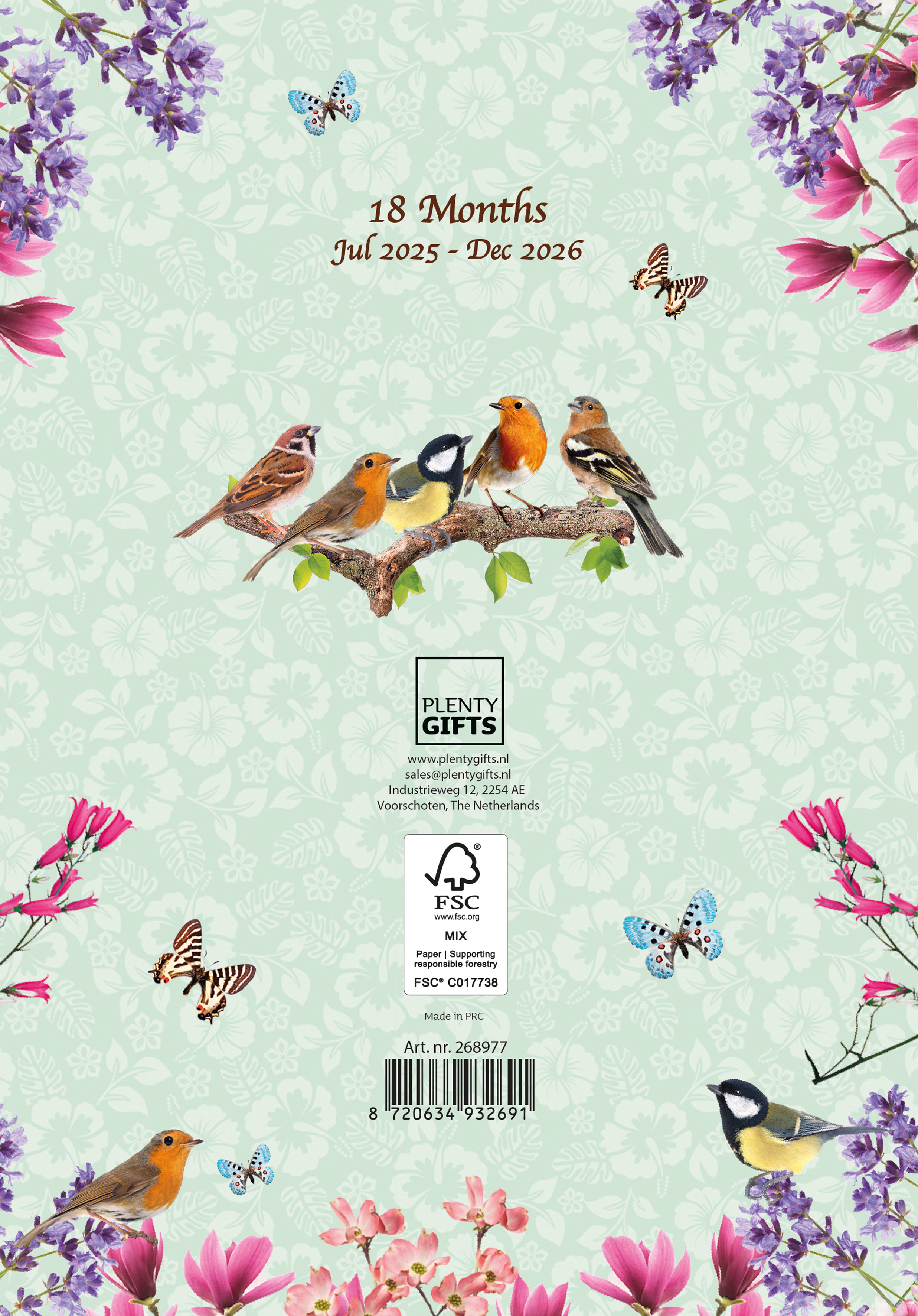 Plenty Gifts Agenda 26 Garden Birds pg