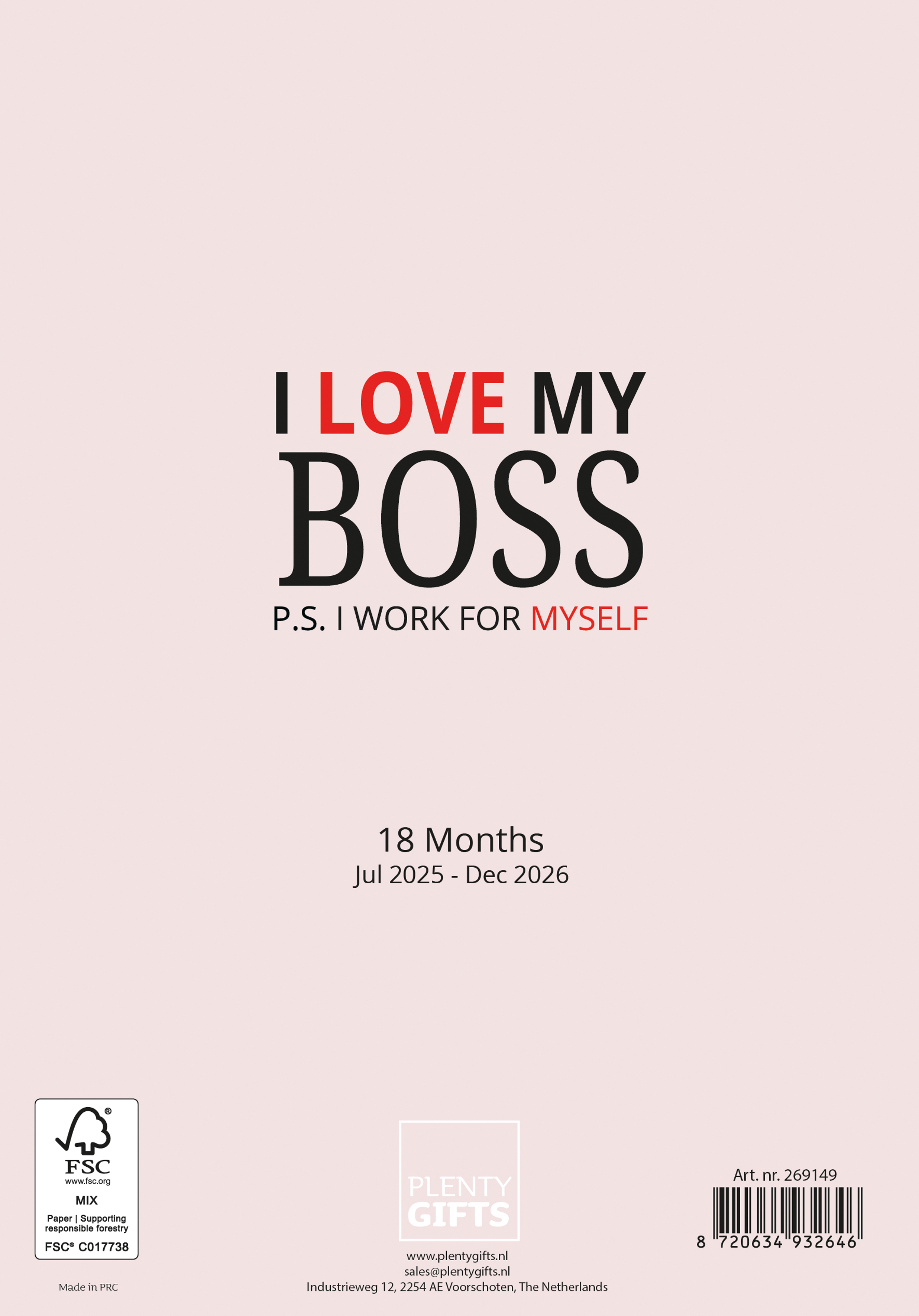 Plenty Gifts Agenda 26 Love My Boss pg