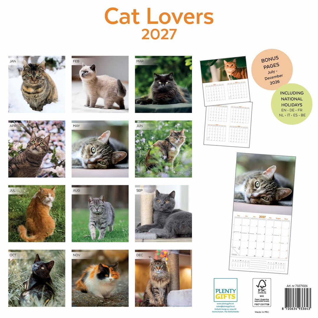Plenty Gifts Kalender 27 Cat Lovers pg