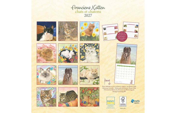 Comello Kalender 27 Franciens Katten pgc