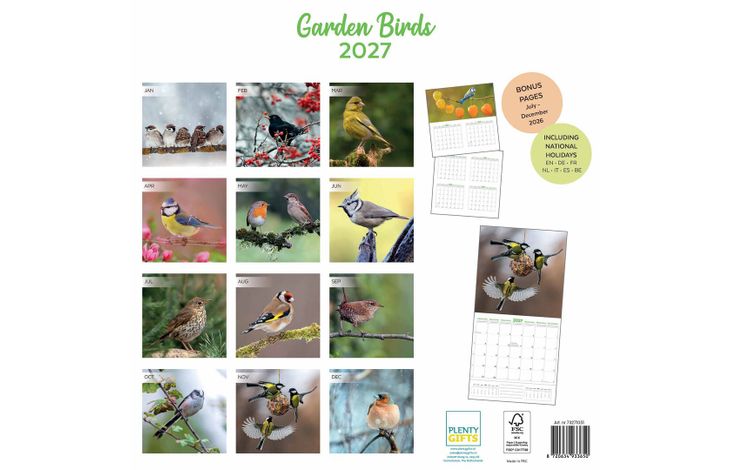 Plenty Gifts Kalender 27 Garden Birds pg