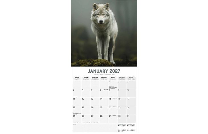 Avonside Kalender 27 Wolves as