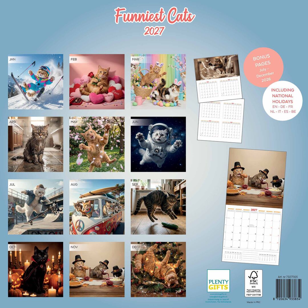 Plenty Gifts Kalender 27 Funniest Cats pg