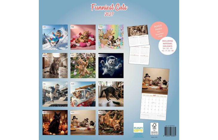Plenty Gifts Kalender 27 Funniest Cats pg