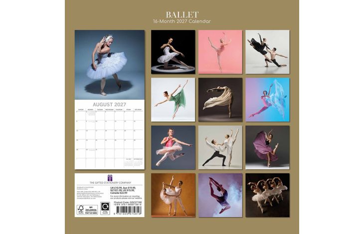 The Gifted Stationery Kalender 27 Ballet gtd