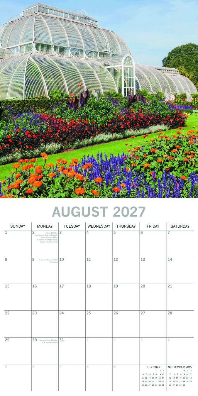 The Gifted Stationery Kalender 27 Beautiful Gardens gtd