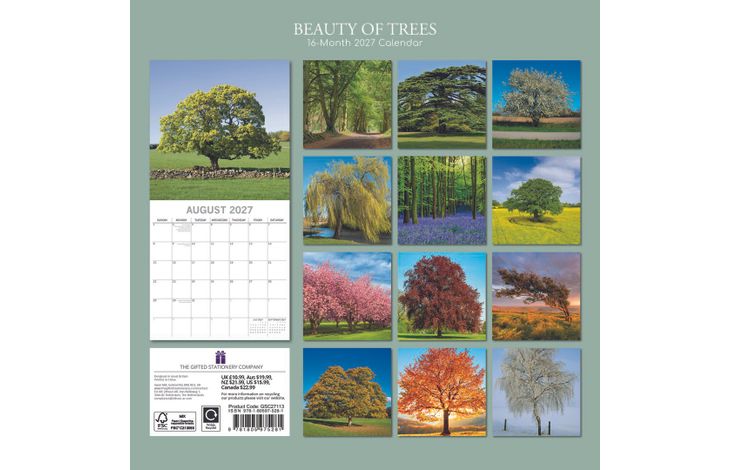 The Gifted Stationery Kalender 27 Beauty of Trees gtd
