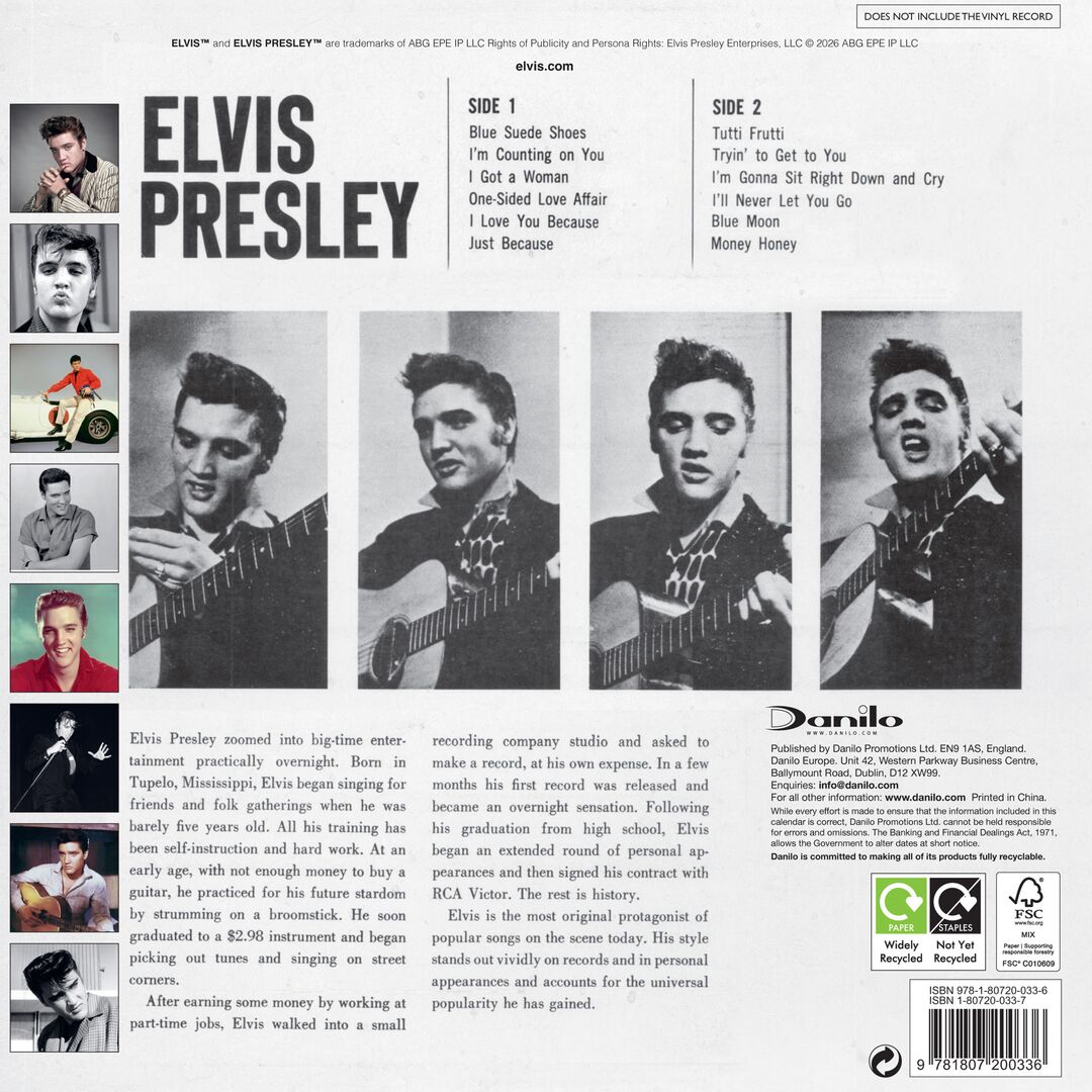 Danilo Kalender 27 Elvis Record Sleeve dnl