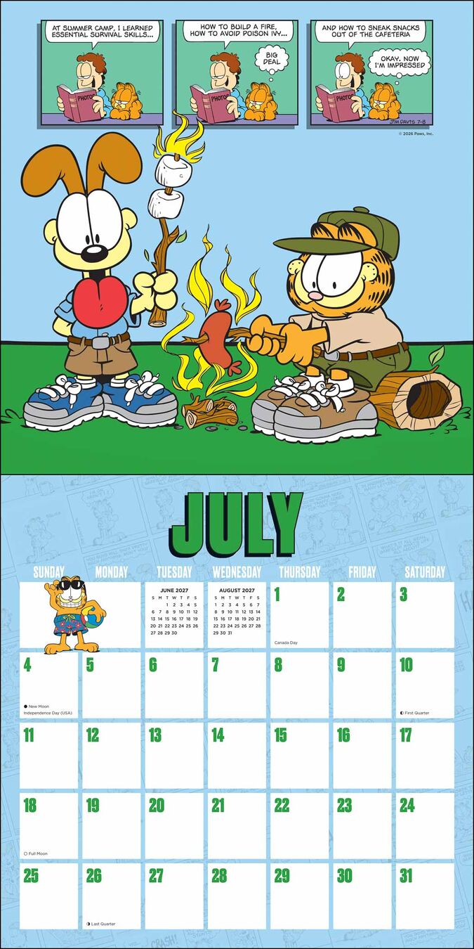 Flame Tree Publishing Kalender 27 Garfield amp